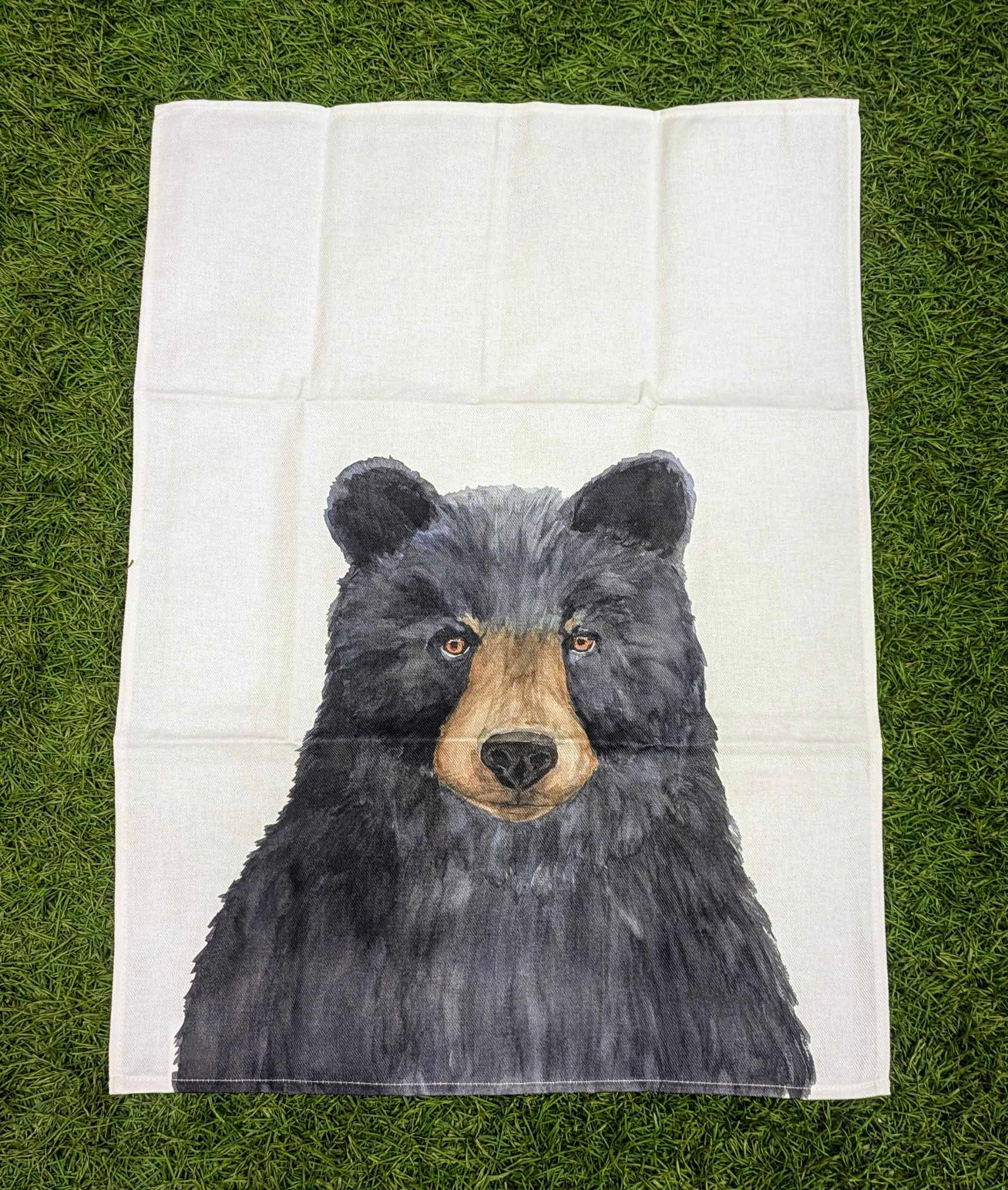 Linge à vaisselle 100% coton - Collection Faune (Ours)